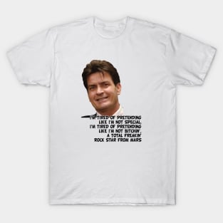 Charlie sheen quotes T-Shirt